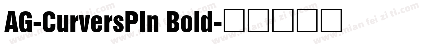 AG-CurversPln Bold字体转换